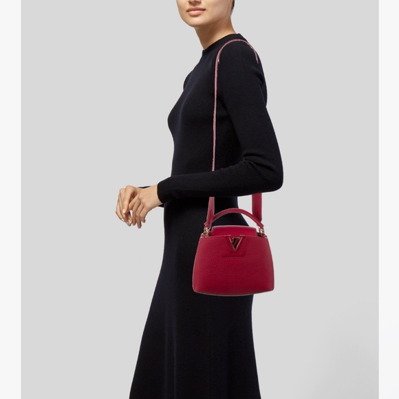 LOUIS VUITTON CAPUCINES BB *PINK RED - Picture 13 of 17